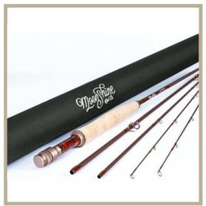 This is a picture of the moonshine co fly rod, drifter series.