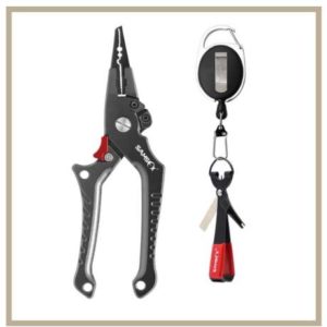 This is a picture of some of the best fishing pliers that a fisherman could buy today.