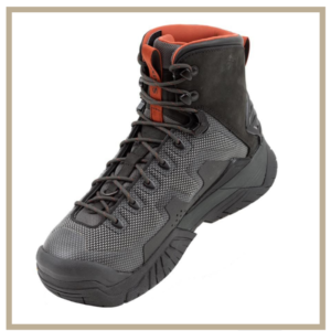 Picture of the simms g4 wading boots, the best wading boots of the year 2020.